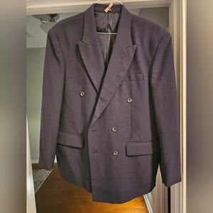 Mens Navy Blue Size 42R Sport Coat Jacket